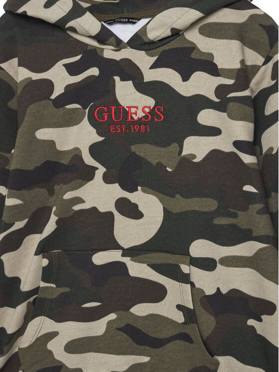 Guess Guess Суитшърт L5YQ05 KA6R4 Каки Regular Fit