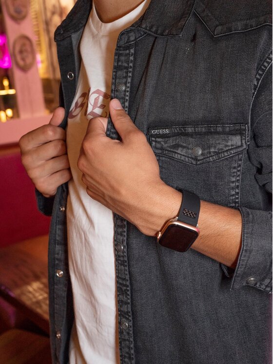 Guess Guess Vahetatav nutikella rihm CS3004S2 Must