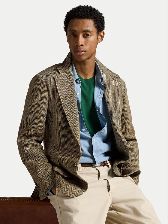 Polo Ralph Lauren Polo Ralph Lauren Majica 710671438461 Zelena Custom Slim Fit