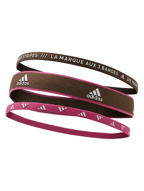 adidas 3er-Set Haarbänder Training Headbands 3 Per Pack IC6515 Braun