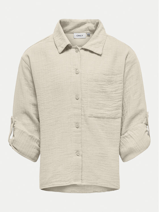 Kids ONLY Kids ONLY Camicia Thyra 15325764 Beige Regular Fit