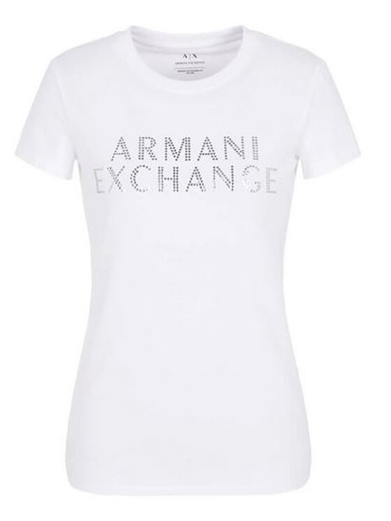 Armani Exchange Armani Exchange T-Shirt 6RYT35 YJDTZ 1000 Biały Regular Fit