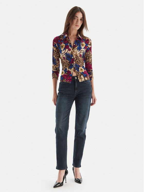 Just Cavalli Just Cavalli Риза 79PAL228 JS531 Цветен Slim Fit