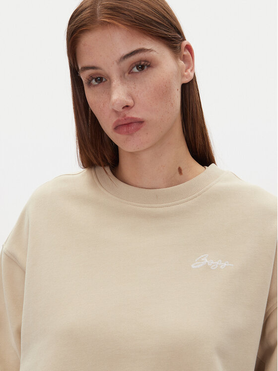 BOSS BOSS Bluza 50540266 Beżowy Regular Fit