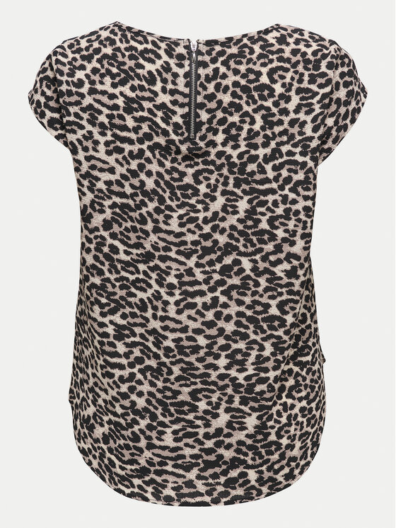 ONLY ONLY Bluzka Vic 15161116 Brązowy Regular Fit