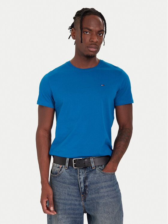 Tommy Jeans Tommy Jeans T-Shirt DM0DM04411 Blau Slim Fit