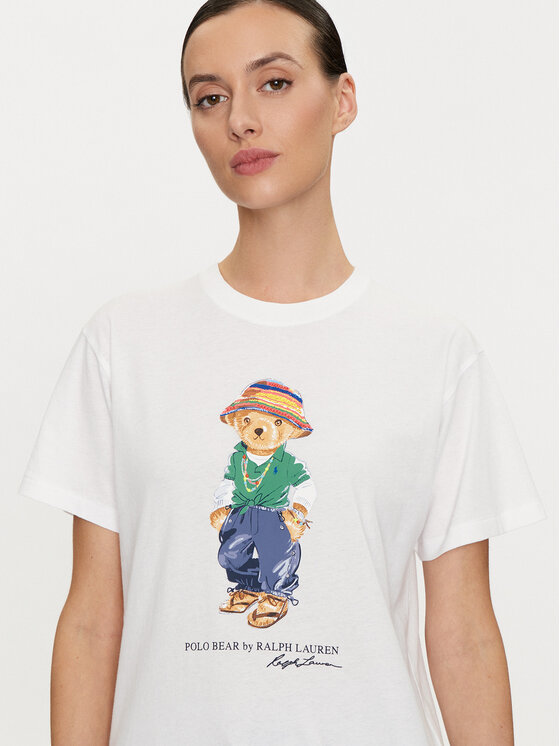 Polo Ralph Lauren Polo Ralph Lauren Тишърт 211935615001 Бял Regular Fit