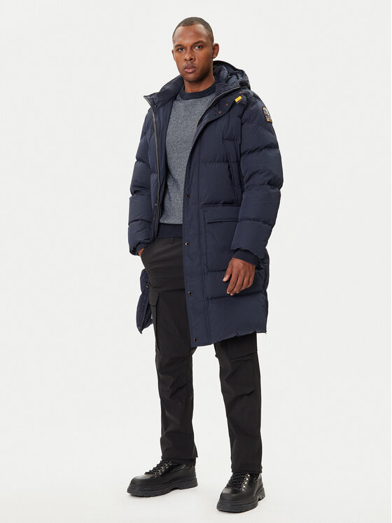 Parajumpers Parajumpers Ziemas mētelis Long Bear 25WMPMPUHF04 Tumši zils Regular Fit