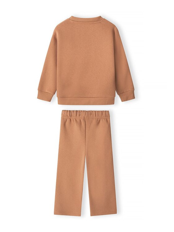 minoti minoti Komplet dresowy 32FLEECE105 Brązowy jasny Regular Fit