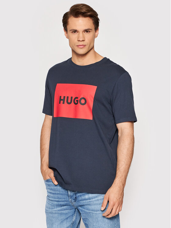 Hugo T-krekls Dulive222 50467952 Tumši zils Regular Fit