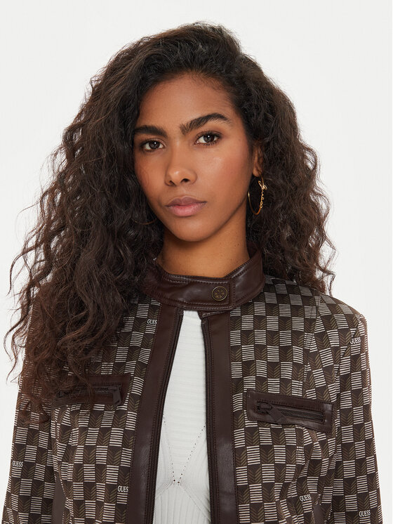 Guess Guess Pārejas jaka W4YL14 WFJ02 Brūns Regular Fit