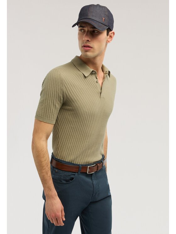 Trussardi Trussardi Sweter M0558000060N014 Zielony Regular Fit
