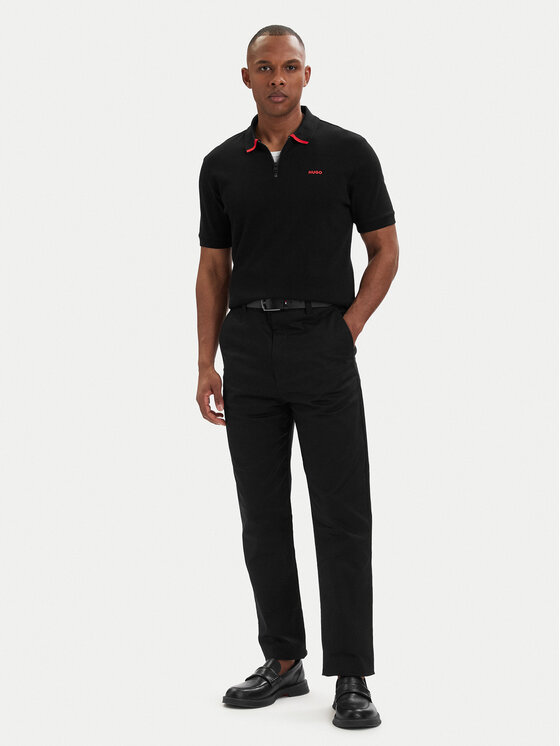 HUGO HUGO Polo särk Dalomino 50511721 Must Regular Fit