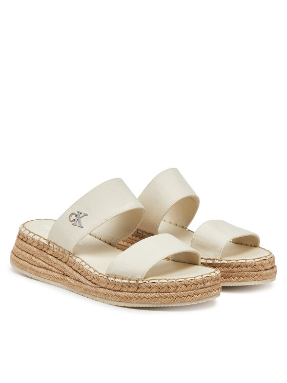 Calvin Klein Jeans Calvin Klein Jeans Espadryle Sporty Rope Mg Lth Webbing YW0YW01704 Beżowy