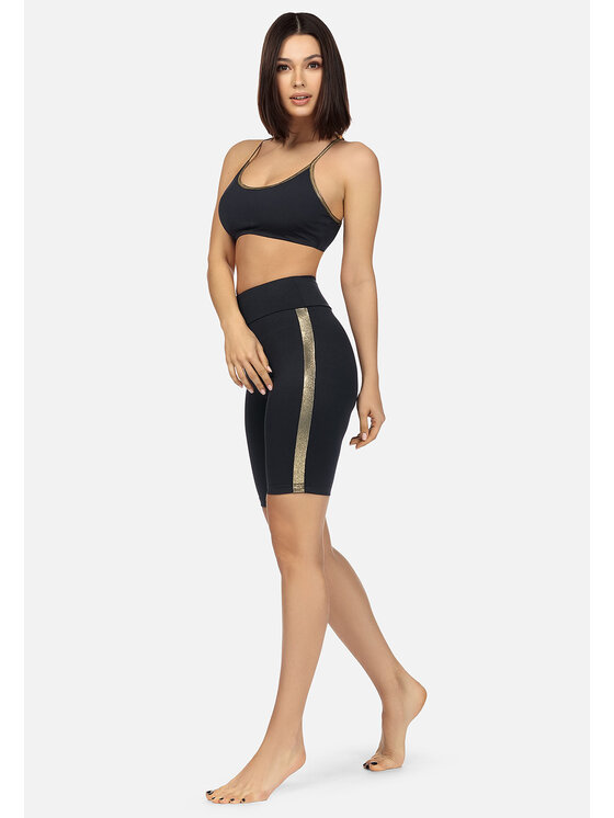 Feba Feba Legginsy LG02 Czarny Regular Fit