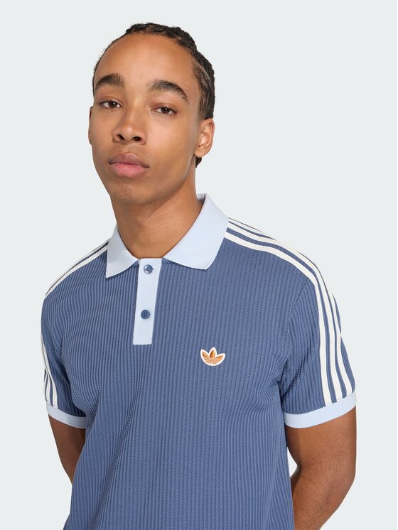 adidas adidas Polo 163931 Niebieski jasny Loose Fit