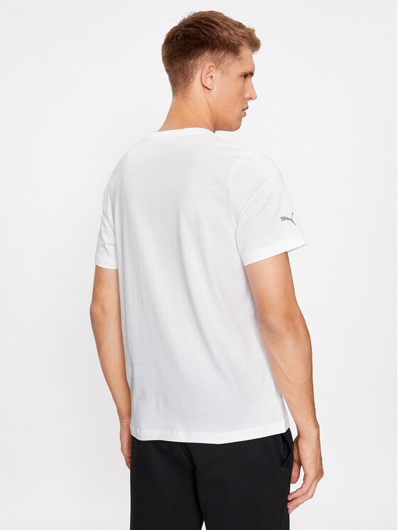 Puma Puma T-krekls Bmw Mms Ess Logo 621314 Balts Regular Fit