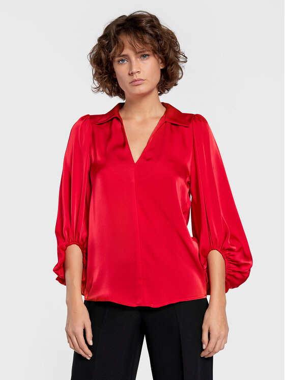 Imperial Bluză CKT1EDC Roșu Regular Fit
