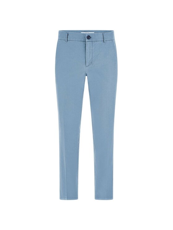 Guess Guess Spodnie materiałowe 164447 Niebieski Regular Fit