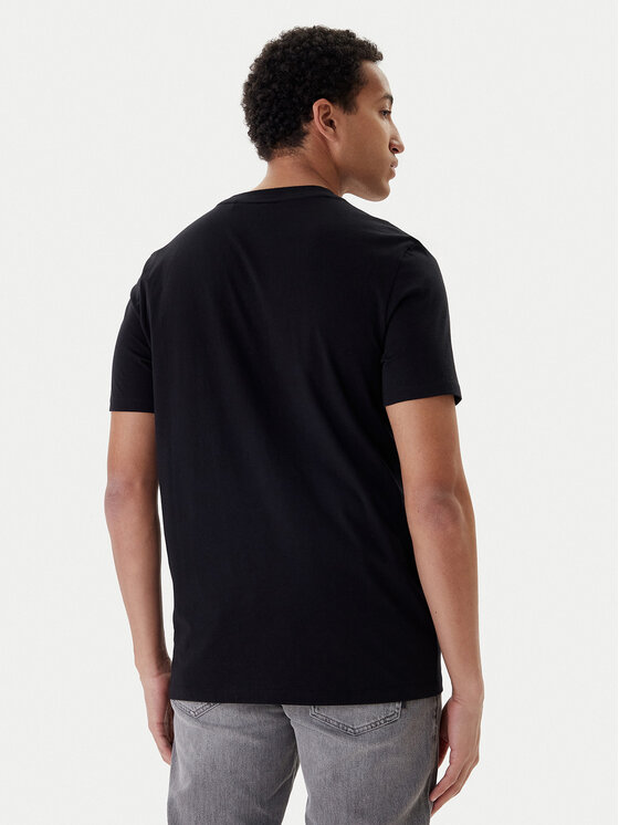 HUGO HUGO Tricou Deyss 50553755 Negru Regular Fit