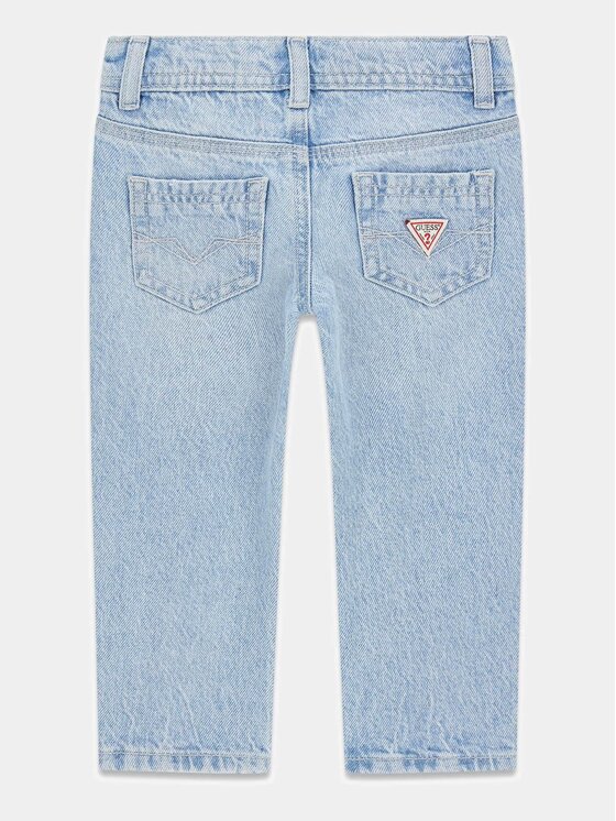 Guess Kids Guess Kids Kalhoty z materiálu 181539 Modrá Regular Fit