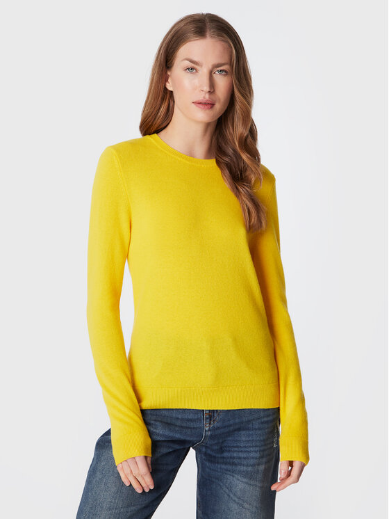 United Colors Of Benetton United Colors Of Benetton Sweter 1002D1K01 Żółty Regular Fit
