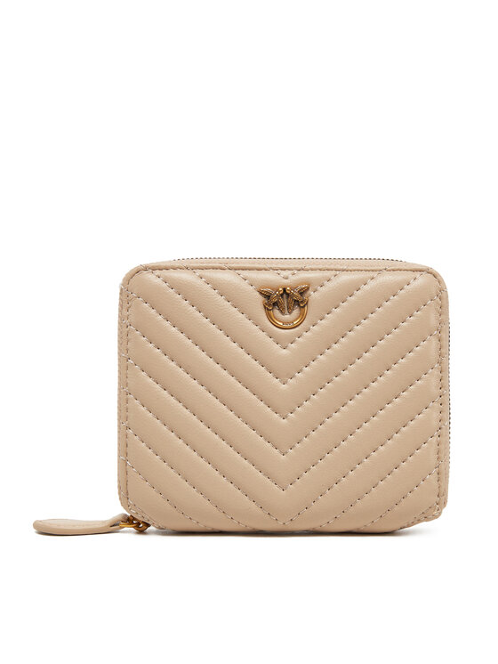 PINKO Veľká dámska peňaženka Taylor Zip Around PE 23 PCPL 100249 A0GK Béžová