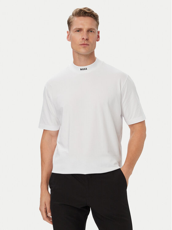 BOSS Тишърт Tee Collar 50562120 Бял Relaxed Fit
