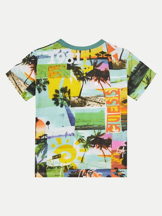 Guess Guess Komplet t-shirt i spodenki N5GG11 K8HM4 Kolorowy Regular Fit