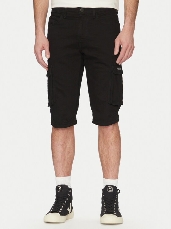 Blend Blend Pantaloni scurți de blugi 20713329 Negru Regular Fit