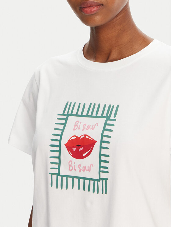 Marella Marella T-Shirt Cappero 2515971052 Λευκό Regular Fit