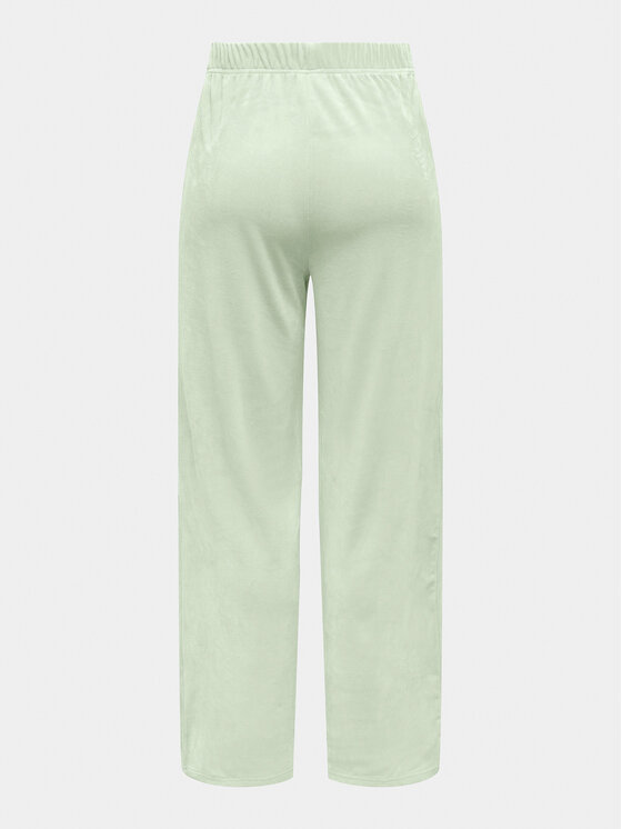 ONLY ONLY Pletene hlače Rebel 15311822 Zelena Straight Fit