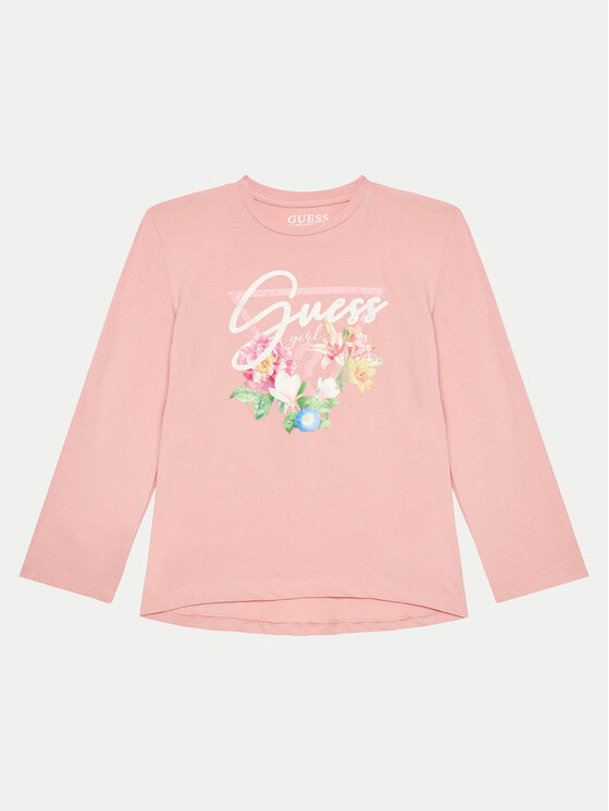 Guess Guess Μπλουζάκι J4YI38 K6YW4 Ροζ Regular Fit