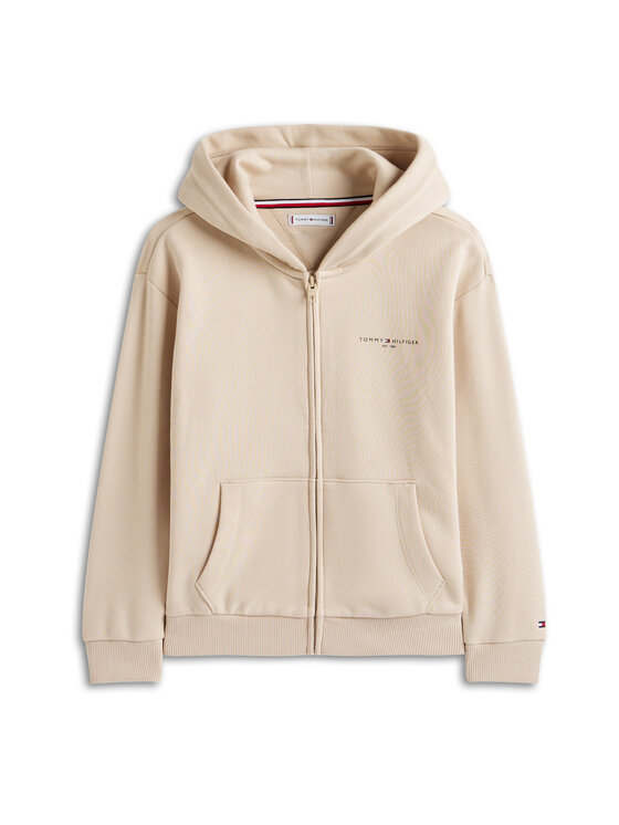 Tommy Hilfiger Tommy Hilfiger Džemperis ar kapuci KS0KS00726 Bēšs Regular Fit