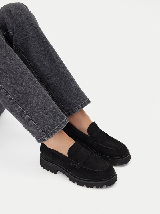 Badura Loafers C-AVAH-25050LM Negru