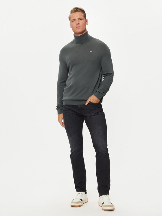 Napapijri Napapijri Rollkragenpullover Damavand NP0A4GJT Grün Regular Fit