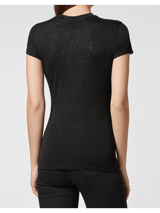 PHILIPP PLEIN PHILIPP PLEIN T-Shirt 1487 Czarny Regular Fit