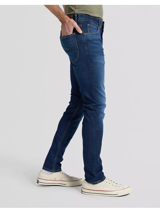 Lee Lee Jeansy LUKE Niebieski Slim Fit