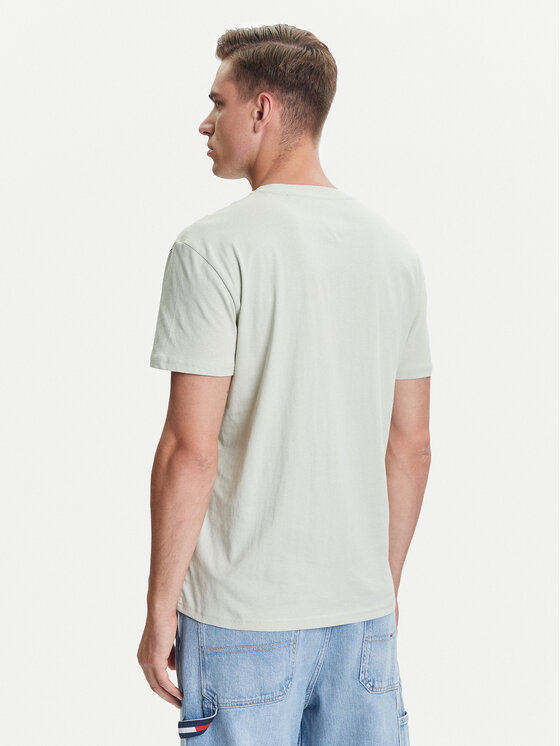Tommy Jeans Tommy Jeans T-krekls Dna Flag DM0DM21941 Zaļš Regular Fit