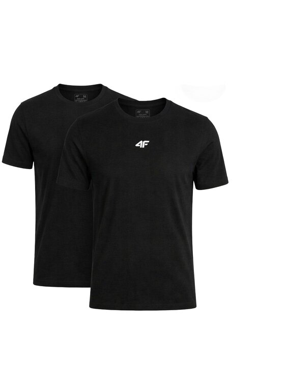 4F 4F T-Shirt Z-TTSHM3947-3-D Biały Regular Fit