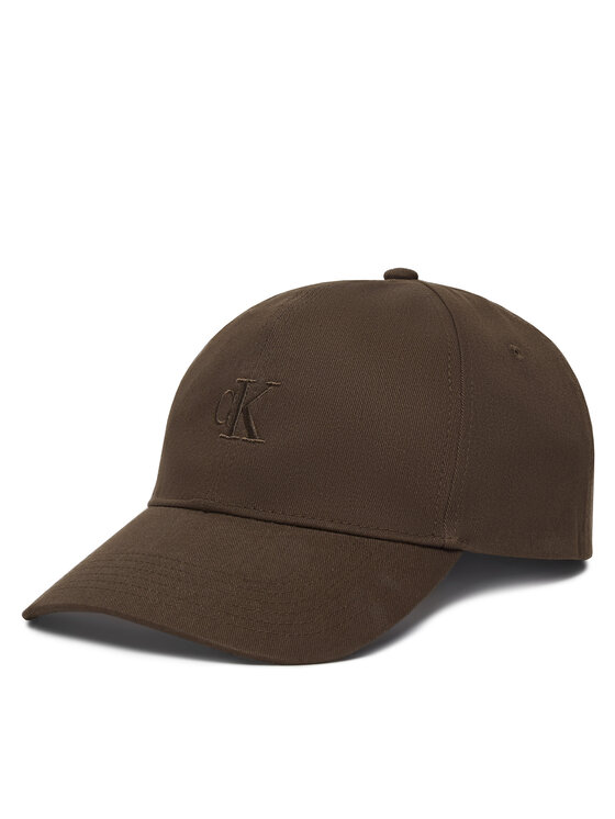 Calvin Klein Šiltovka Monogram Embroidery Baseball Cap LV04G5002G Hnedá