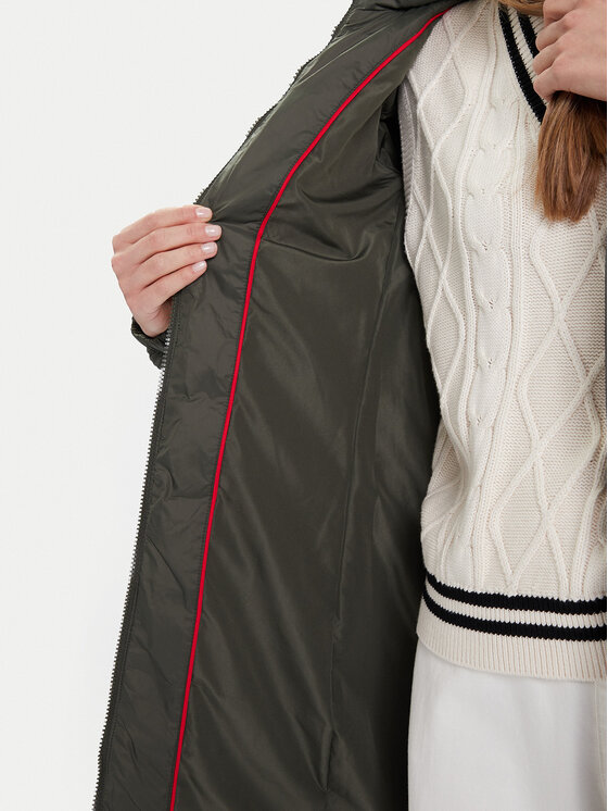 Tommy Jeans Tommy Jeans Vatovaná bunda Essential DW0DW18864 Zelená Slim Fit