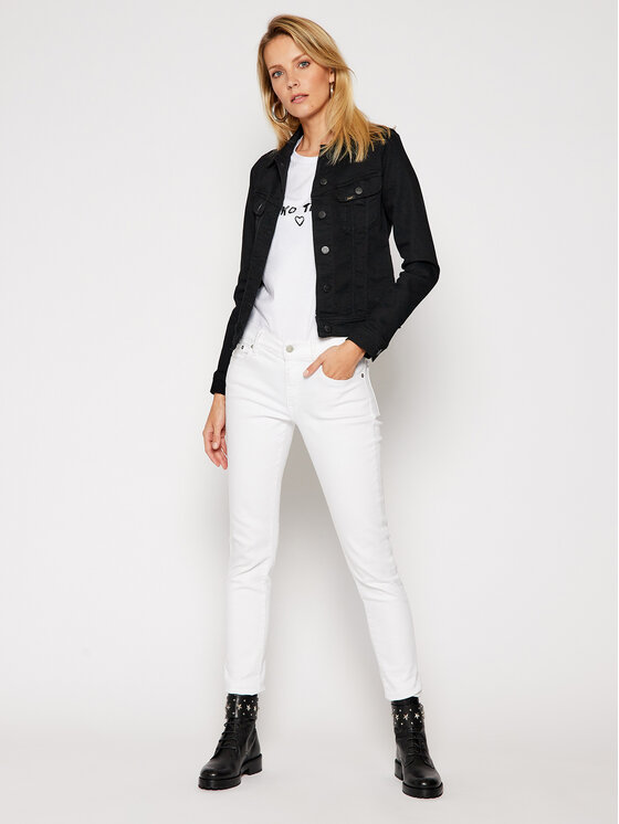 Lee Lee Kurtka jeansowa Rider L541PI47 112112700 Czarny Slim Fit