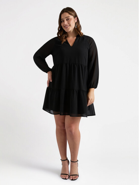 Fiorella Rubino Fiorella Rubino Vestito da giorno 7044T001689N033 Nero A-Line Fit