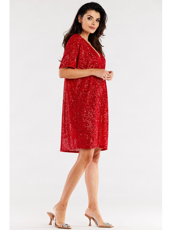 Awama Awama Abito da sera A566 Rosso Basic Fit