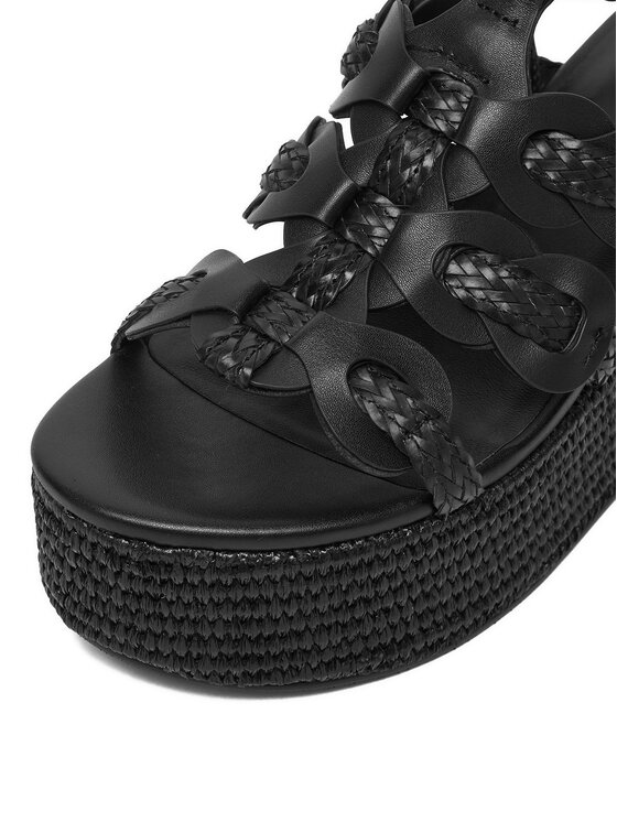 Badura Badura Sandały EO-AMANI-LT0228-26-806 Czarny