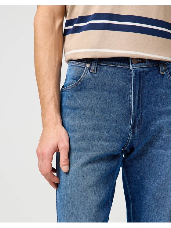 Wrangler Wrangler Jeansy RIVER Niebieski Straight Fit