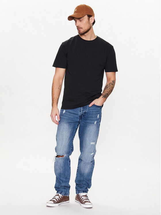 T-shirt Zack PCV221085 Nero Boxy Fit