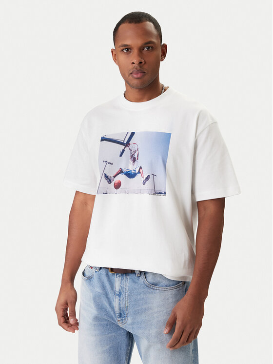 Guess Jeans Guess Jeans Тишърт M5BI3I K8FQ4 Бял Regular Fit