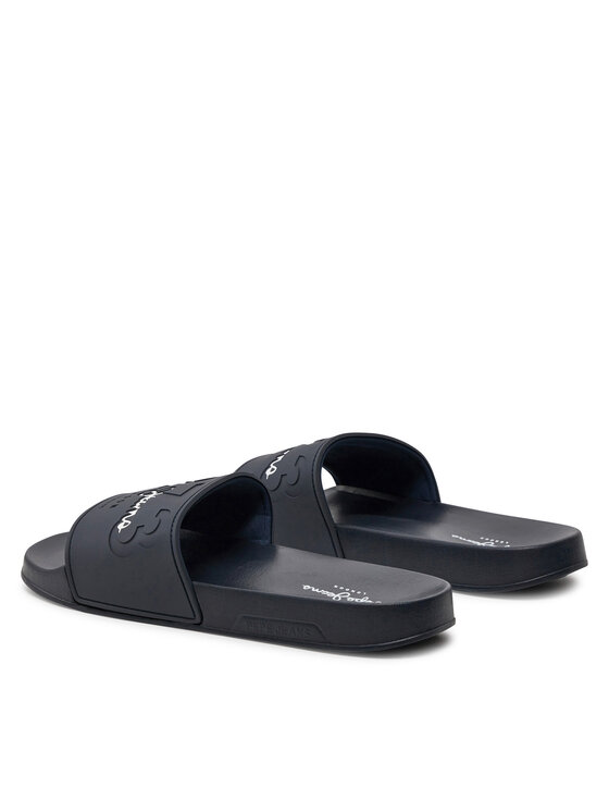 Pepe Jeans Pepe Jeans Klapki Slider Young M PMS70147 Granatowy